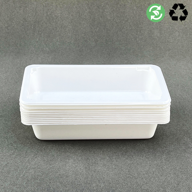 100% Leak Proof Recyclable Black White Cpet Plastic Food Tray 