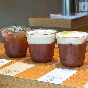 HSQY ⌀95 mm Clear Squat PET Plastic Cups