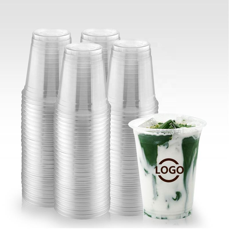 HSQY ⌀98 mm U-Shape Clear PET Plastic Cups