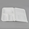 Eco Biodegradable Takeaway Food Box, 3 Compartment PLA Bento Box with Lids