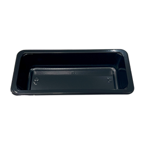 Modell 030 - 283 g rektangulär svart CPET-bricka