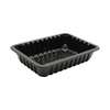 HSQY 8.7X5.1X2.4 In Rectangle Black Plastic PP High Barrier Tray