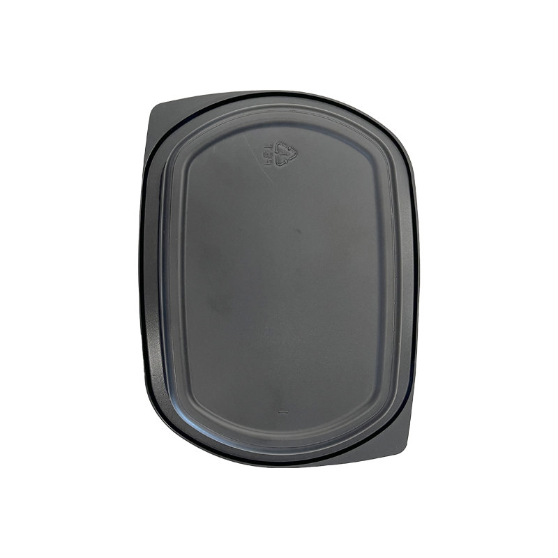 Model HS28 - 15 oz Rectangle Black CPET Tray