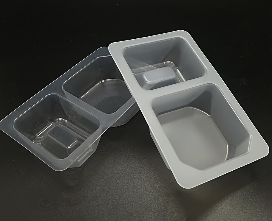 Close-up of matte translucent polypropylene sheet