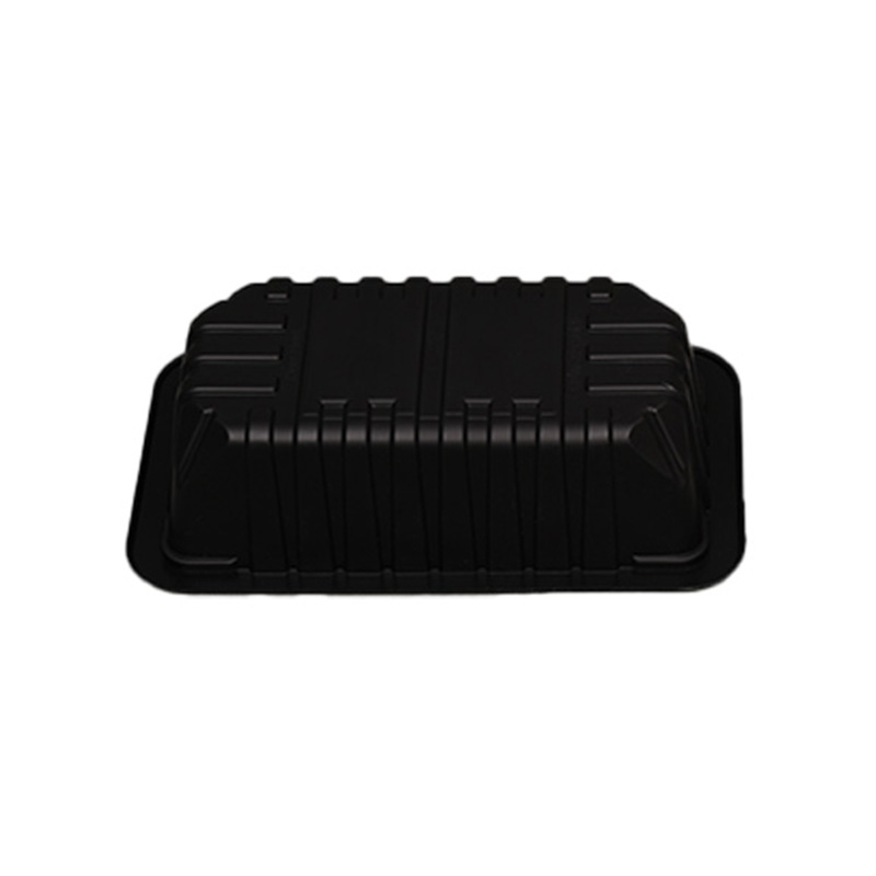 HSQY 7.5X4.7X1.7 In Rectangle Black Plastic PP High Barrier Tray