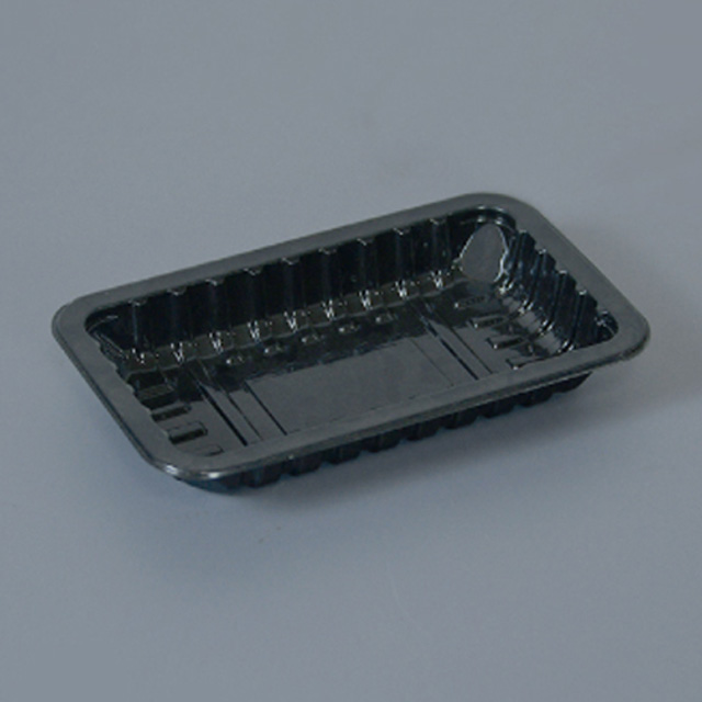 HSQY 8.3X5.9X1.4 In 2 Compartment Rectangle Clear Plastic PP High Barrier Tray