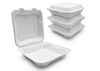 6″ Bagasse Hamburger Takeaway Box, Clamshell Container, 100% Compostable
