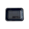 Model 010 - 22 oz Rectangle Black CPET Tray