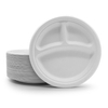 Disposable Compostable Plates, 3-Compartment 9