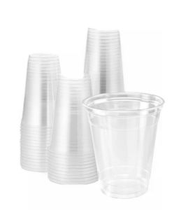 17oz U Shaped Clear PLA Cup, Compostable Cold Drink Cup