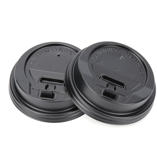 Compostable Clear PLA Dome Lids, Biodegradable Cold Drink Cup Lids