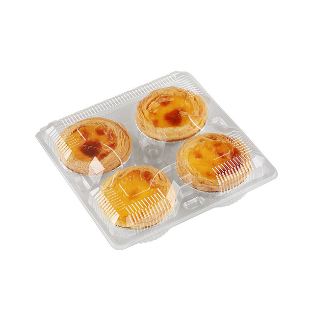 HSQY 1 2 3 4 6 8 9 10コンパートメント長方形クリアプラスチックタルトボックス