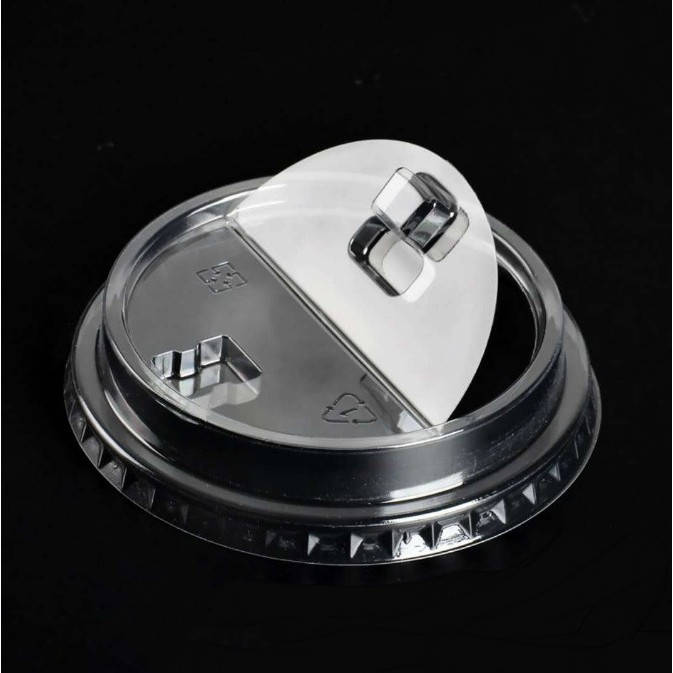 HSQY 95mm Diameter Clear Plastic PET Cup Lids