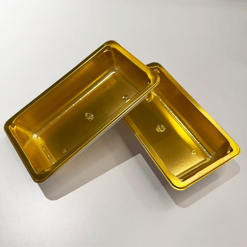 10 oz Rectangle Dual-Color Aviation CPET Food Tray