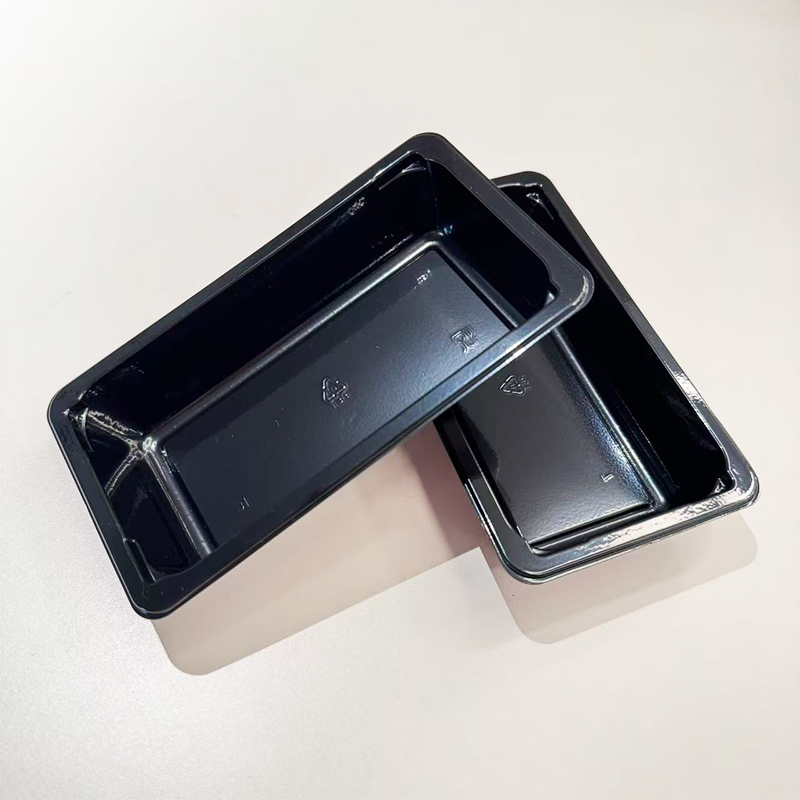 10 oz Rectangle Dual-Color Aviation CPET Food Tray