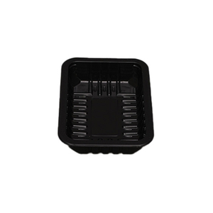 HSQY 8.7X5.1X3 In Rectangle Black Plastic PP High Barrier Tray