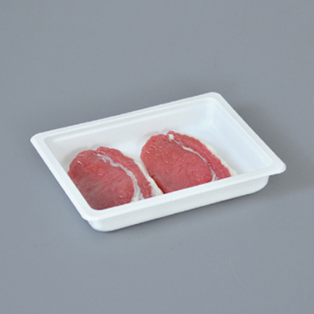 HSQY 8.3X5.9X1.4 In 2 Compartment Rectangle Clear Plastic PP High Barrier Tray