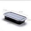 HSQY 4 Compartment Disposable Clear PP Plastic Takeout Lunch Box Container With Lids