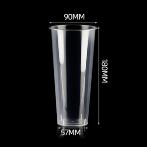 Hsqy 9oz 12oz 14oz 17oz 24oz 90mm diameter malinaw na plastic pp injection tasa