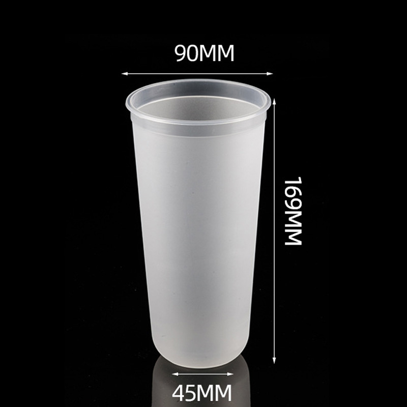 Hsqy 13oz 17oz 24oz 90mm diameter u-hugis na nagyelo na plastik na pp injection tasa