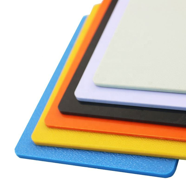Hsqy abs dubbele kleur plastic blad