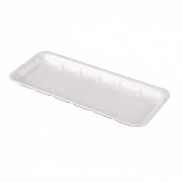 HSQY PLASTIC 370x146x25mm White Rectangular XPS Foam Tray
