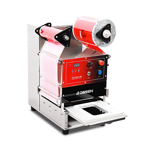 Semi Automatic Tray Sealer Machine, Plastic Food Tray Sealing Machine