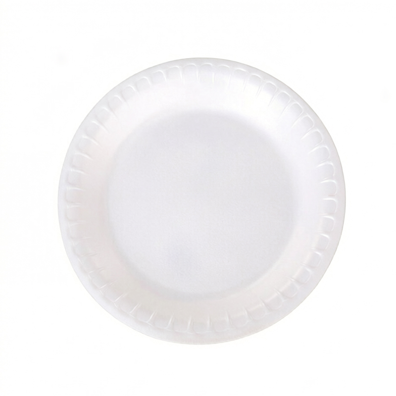 HSQY PLASTIC 5inch 7inch 9inch Disposable White XPS Foam Tray