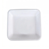 HSQY PLASTIC 5.5inch 6.3inch 7.1inch White Square XPS Foam Tray