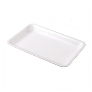 HSQY PLASTIC 355x278x25mm White Rectangular XPS Foam Tray