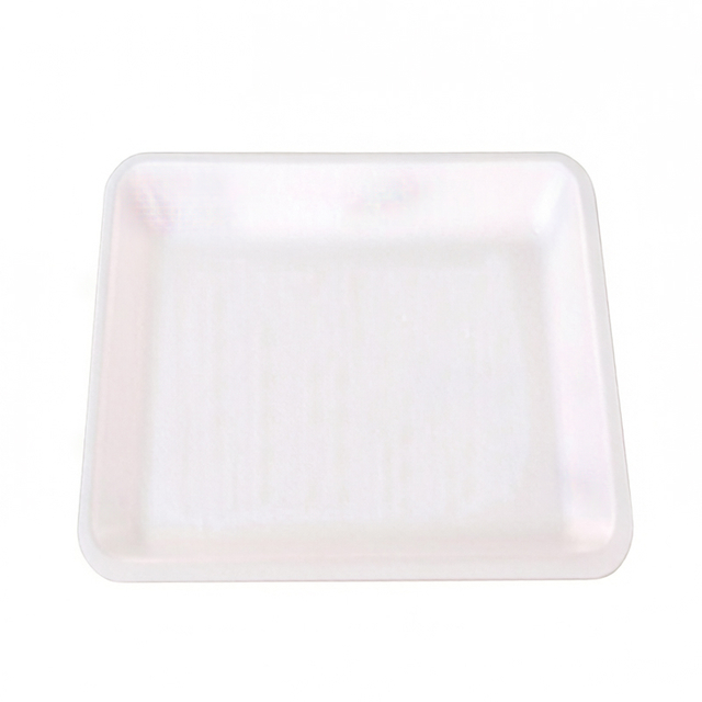 HSQY PLASTIC 5.5inch 6.3inch 7.1inch White Square XPS Foam Tray