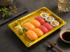Custom Color Rectangular PET Sushi Tray